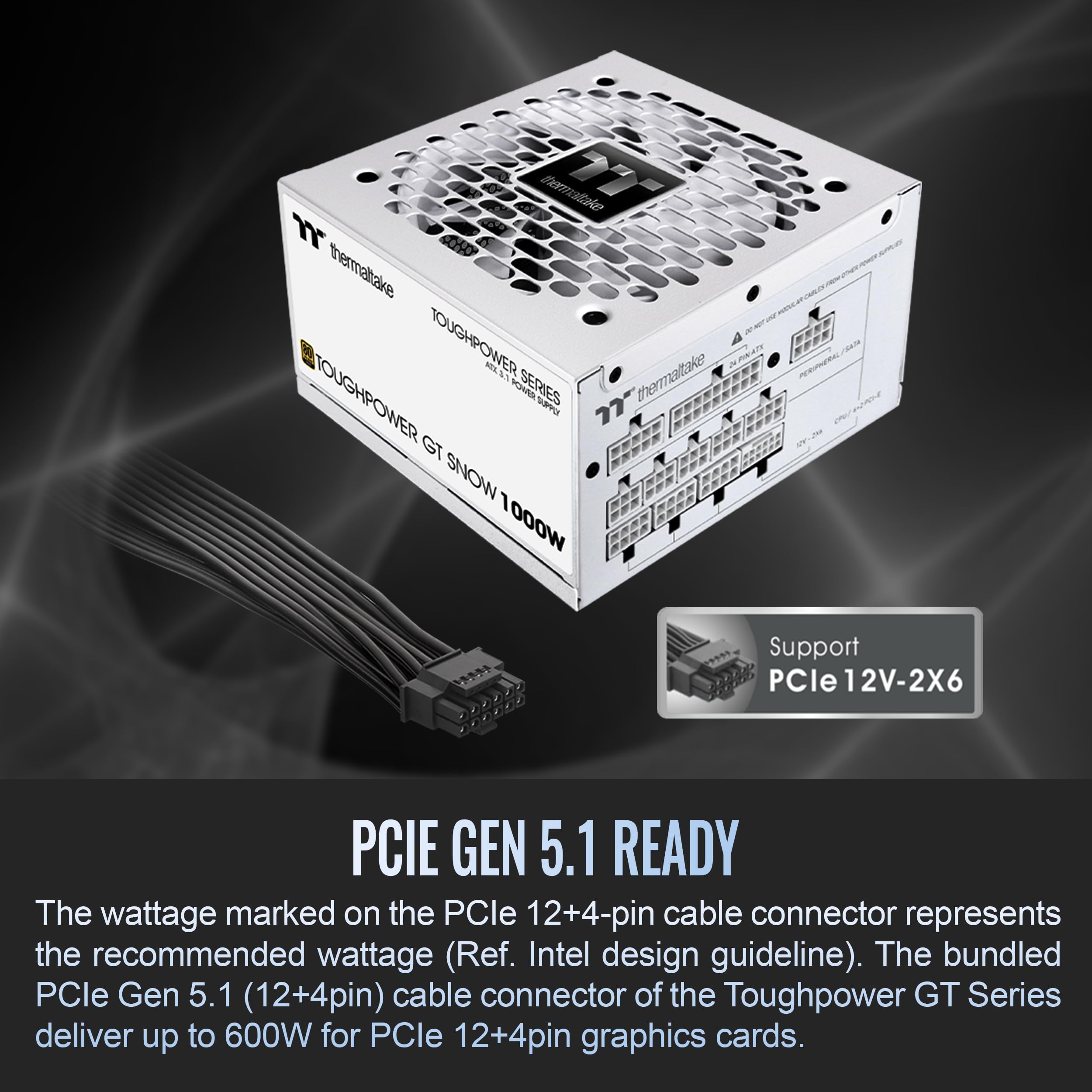 Amazon.com: Thermaltake Toughpower GT 1000W; ATX 3.1; Native PCIe